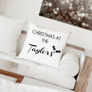 Christmas at... Personalised Cushion